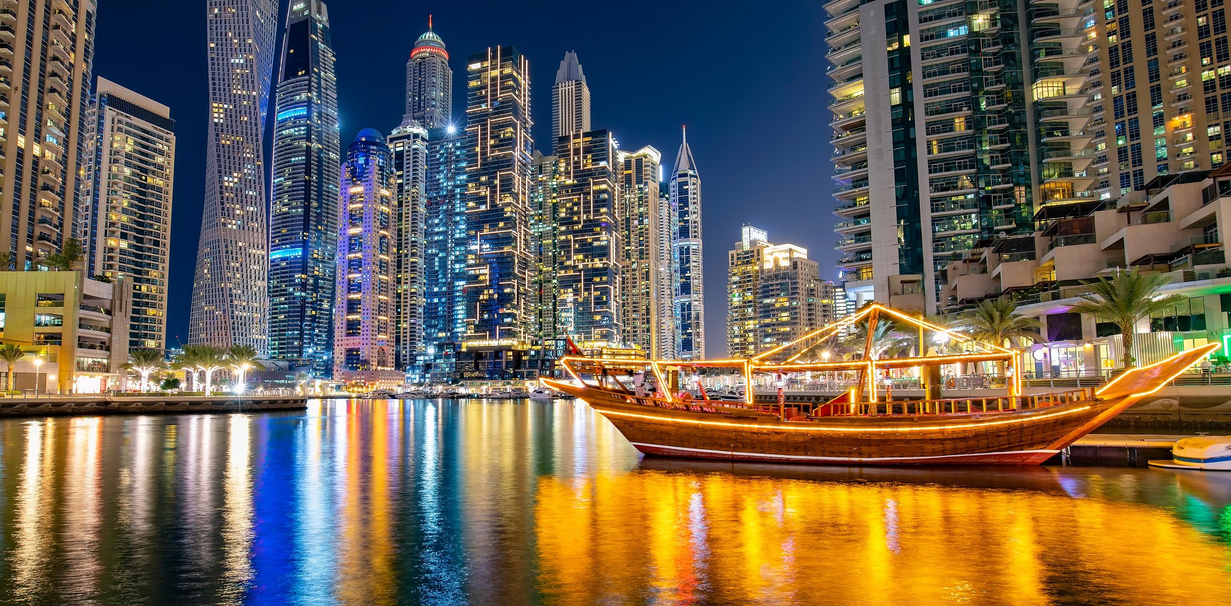 Day 2: Luxury Marina Dhow Cruise with Dinner and Live Entertainment